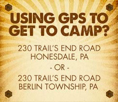 Using a GPS to get to Camp